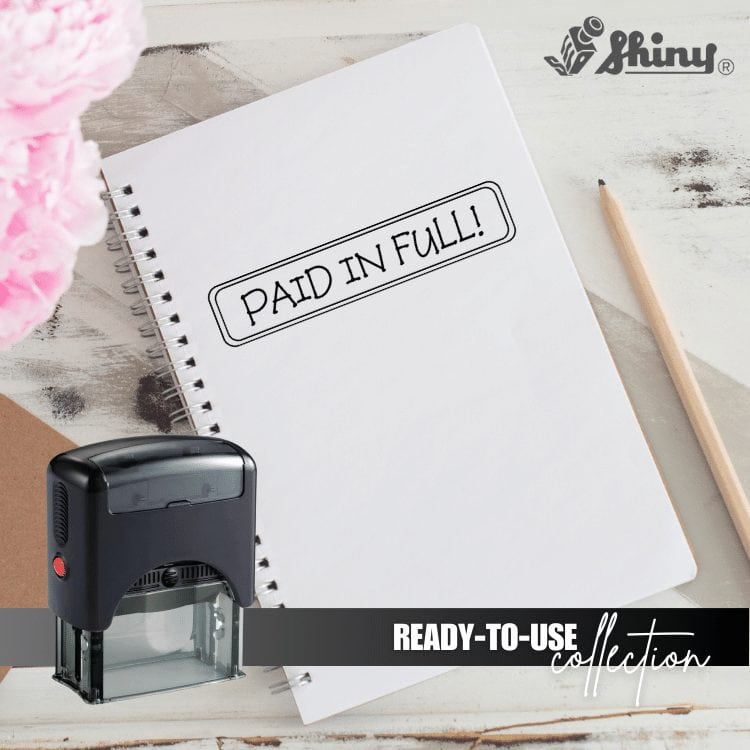 Shiny S-844 Ready Made Stamp Paid In Full