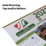 2026 Wall Calendar Rimming
