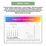 Deskpad Calendar - DESIGN 1 - GREEN