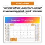 Deskpad Calendar - DESIGN 7 - ORANGE
