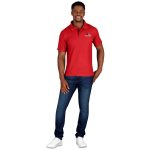 Mens Basic Pique Golf Shirt- Black