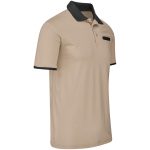 Mens Caliber Golf Shirt- Black Grey