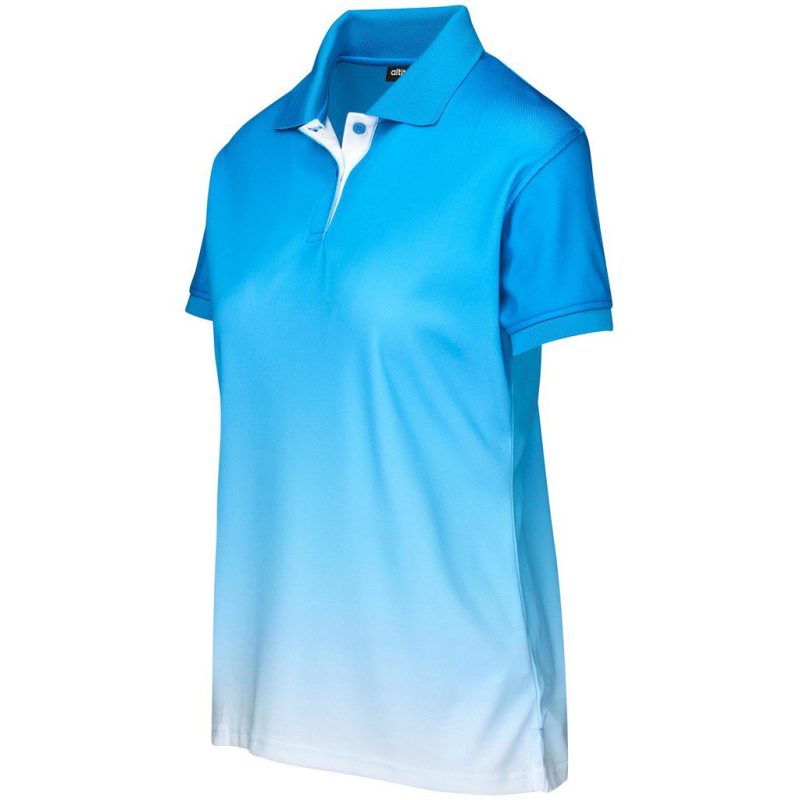 Ladies Dakota Golf Shirt- Aqua