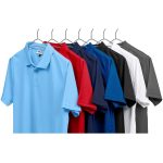 Mens Distinct Golf Shirt- Black