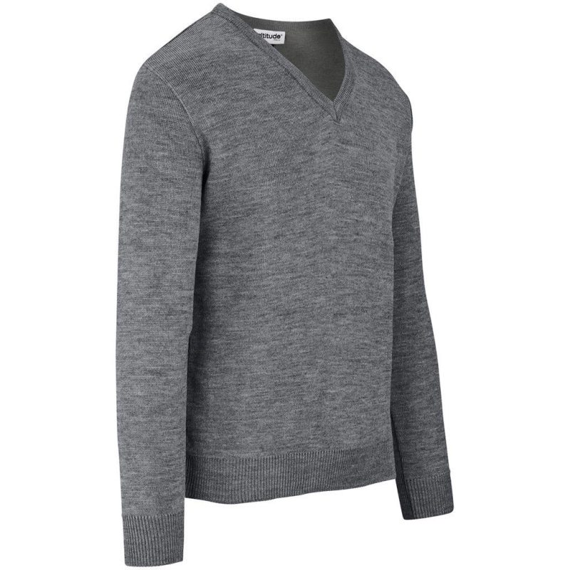 Mens Heavyweight Ecuador V-Neck Jersey- Black