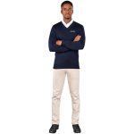 Mens Heavyweight Ecuador V-Neck Jersey- Black