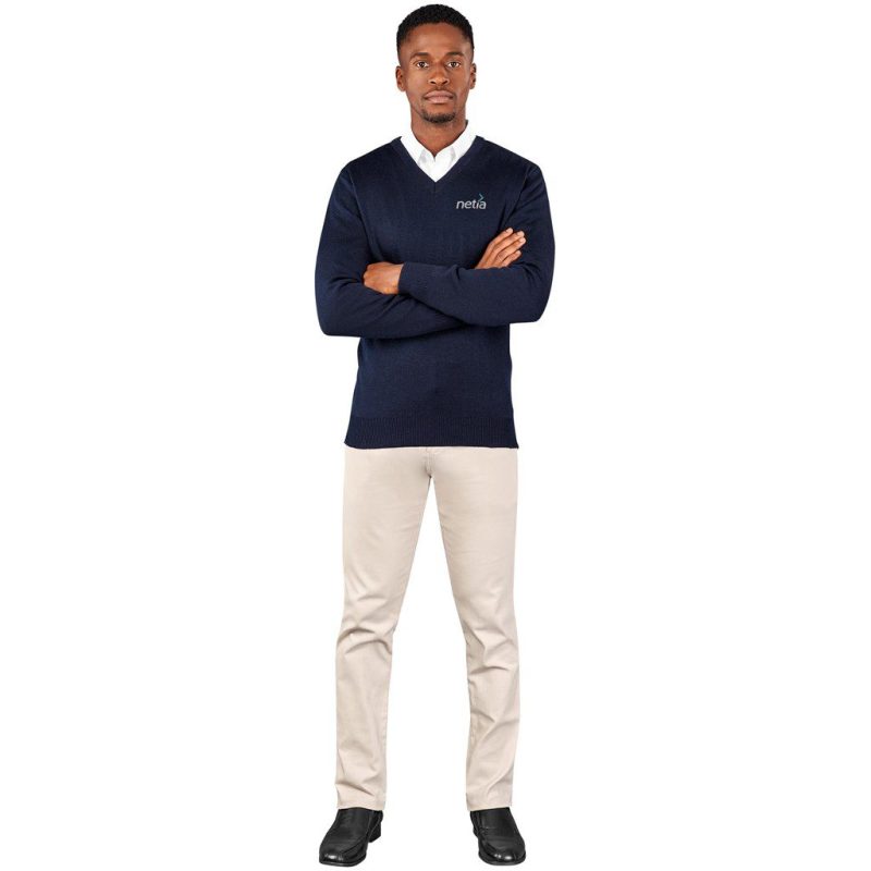 Mens Heavyweight Ecuador V-Neck Jersey- Black