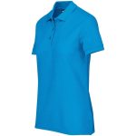 Ladies Exhibit Golf Shirt- Aqua
