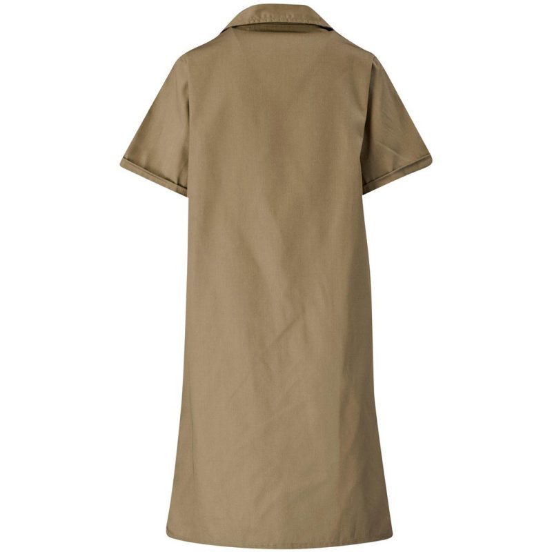 Marriot Polycotton Housecoat- Khaki