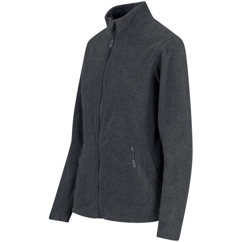 Ladies Oslo Micro Fleece Jacket- Black