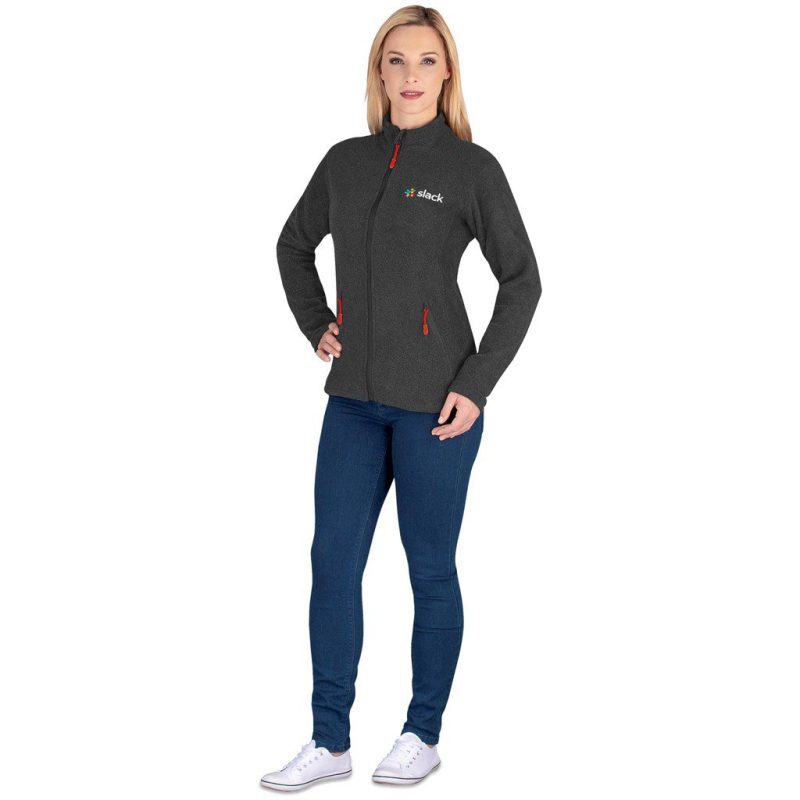Ladies Oslo Micro Fleece Jacket- Black