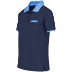 Ladies Caliber Golf Shirt- Black Grey