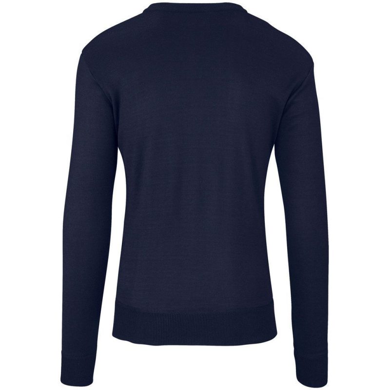 Mens Long Sleeve Peru V-Neck Jersey- Black
