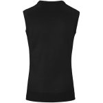 Mens Sleeveless Peru V-Neck Jersey- Black