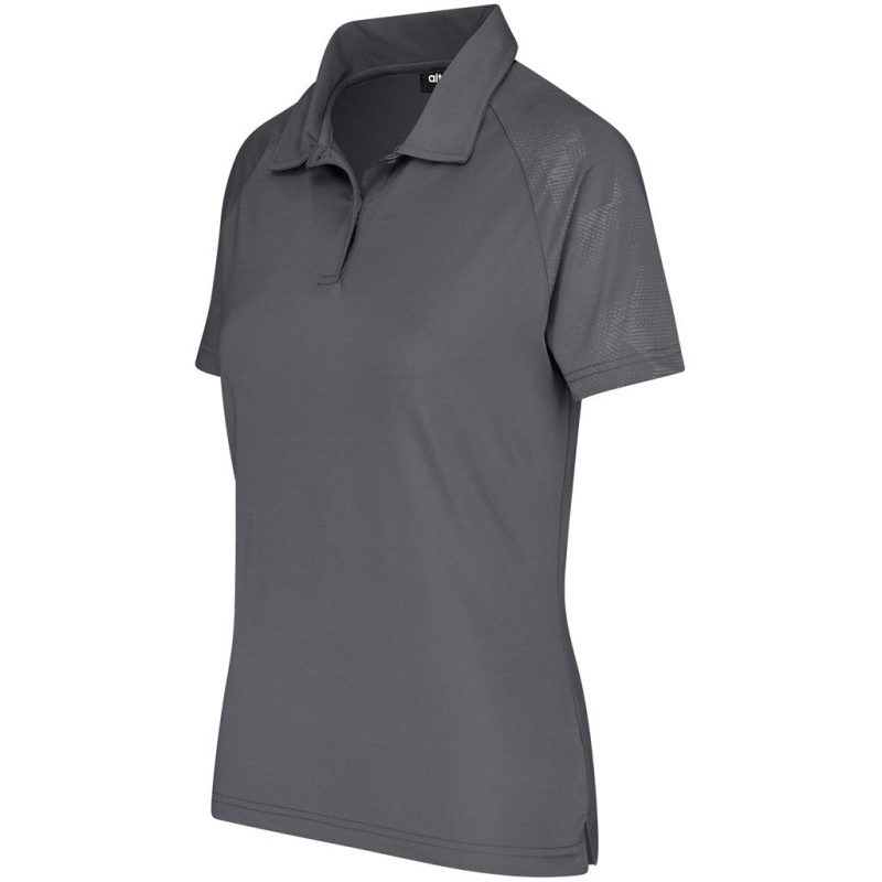 Ladies Santorini Golf Shirt- Black