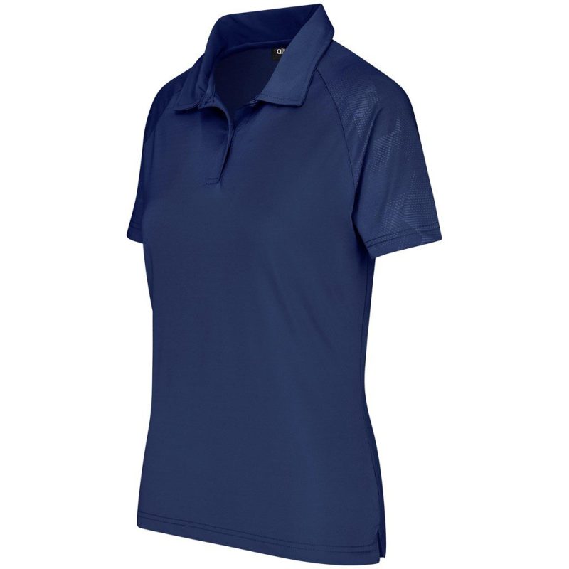 Ladies Santorini Golf Shirt- Black