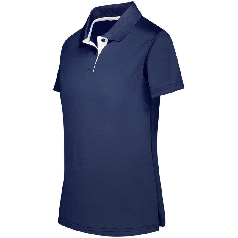 Ladies Tournament Golf Shirt- Black
