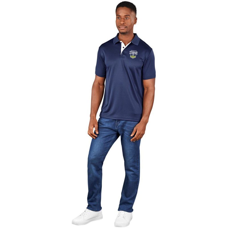 Mens Tournament Golf Shirt- Black