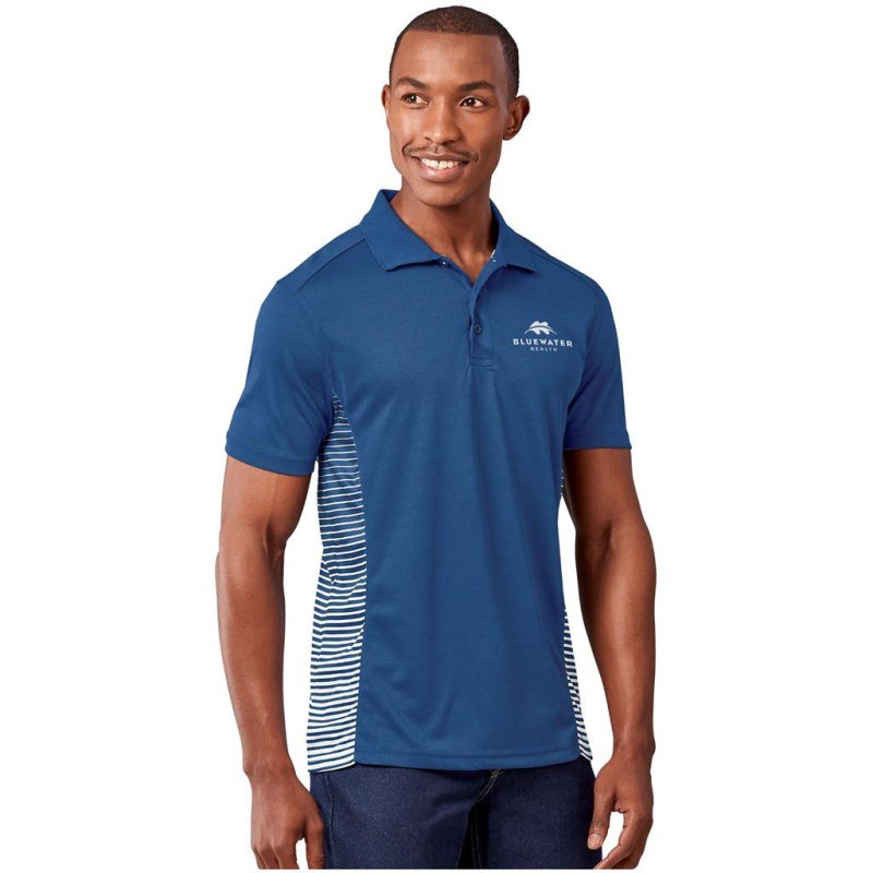 Mens Zeus Golf Shirt- Black