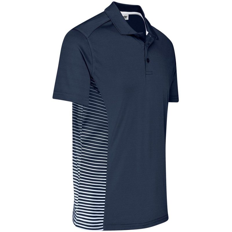 Mens Zeus Golf Shirt- Black