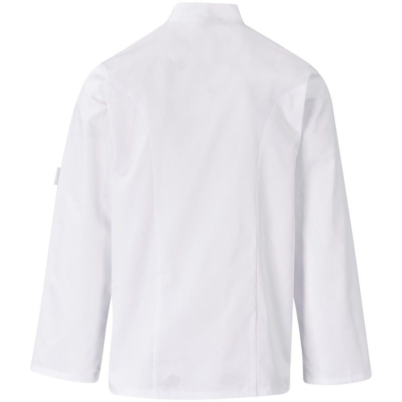 Unisex Long Sleeve Zest Chef Jacket- Black