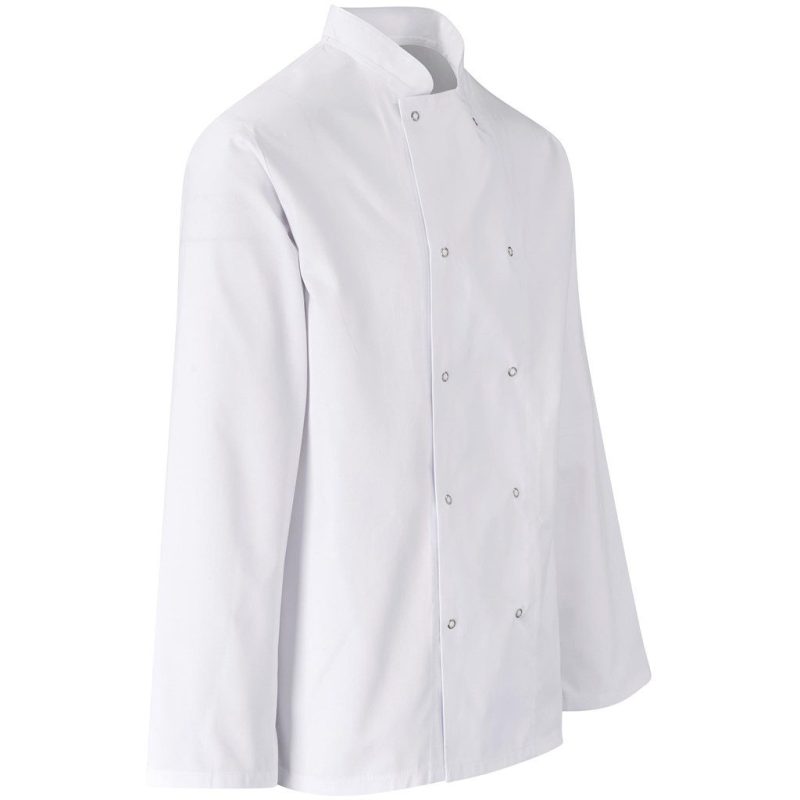 Unisex Long Sleeve Zest Chef Jacket- Black