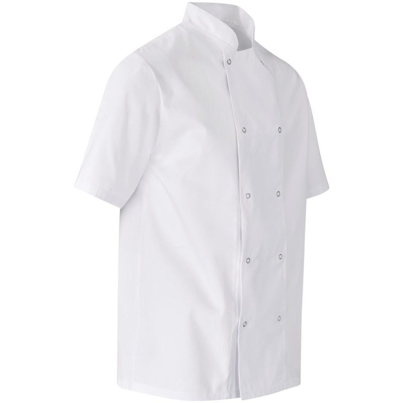 Unisex Short Sleeve Zest Chef Jacket- Black