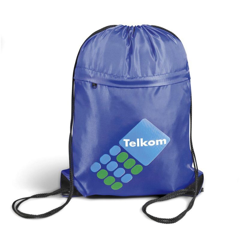 Northstar 210D Drawstring Bag- Black