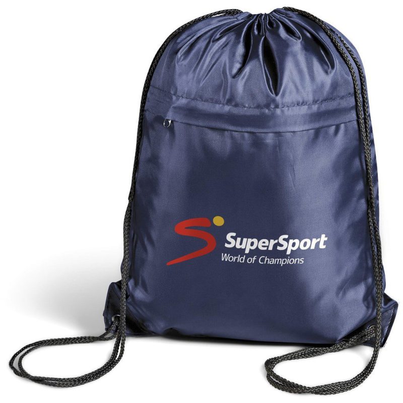 Northstar 210D Drawstring Bag- Black