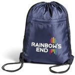 Northstar 210D Drawstring Bag- Black