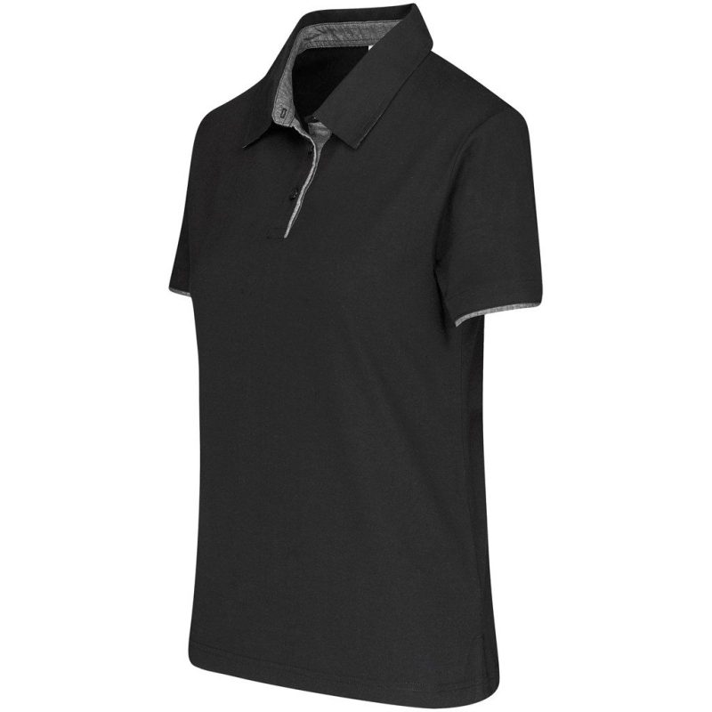 Ladies Delta Golf Shirt- Black