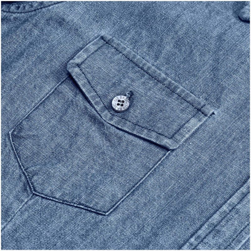 Ladies Long Sleeve Eastwood Shirt- Blue