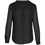 Ladies Long Sleeve Zenobia Blouse- Black