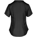 Ladies Short Sleeve Ava Blouse- Black