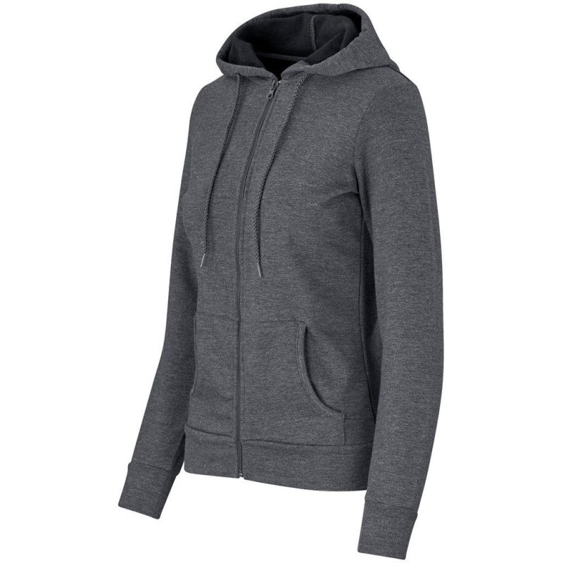 Ladies Bravo Hooded Sweater- Black