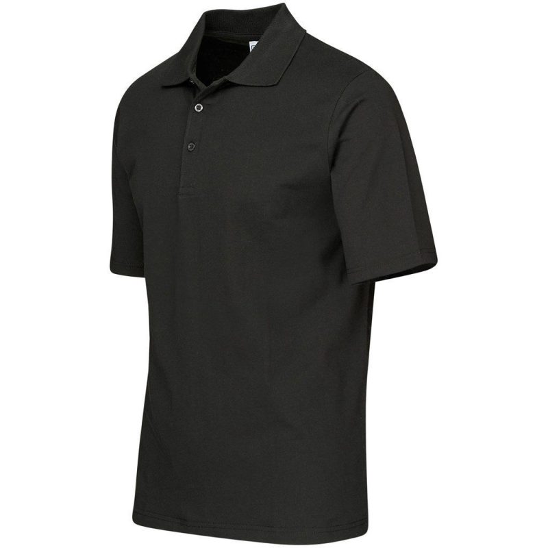 Mens Cardinal Golf Shirt- Black
