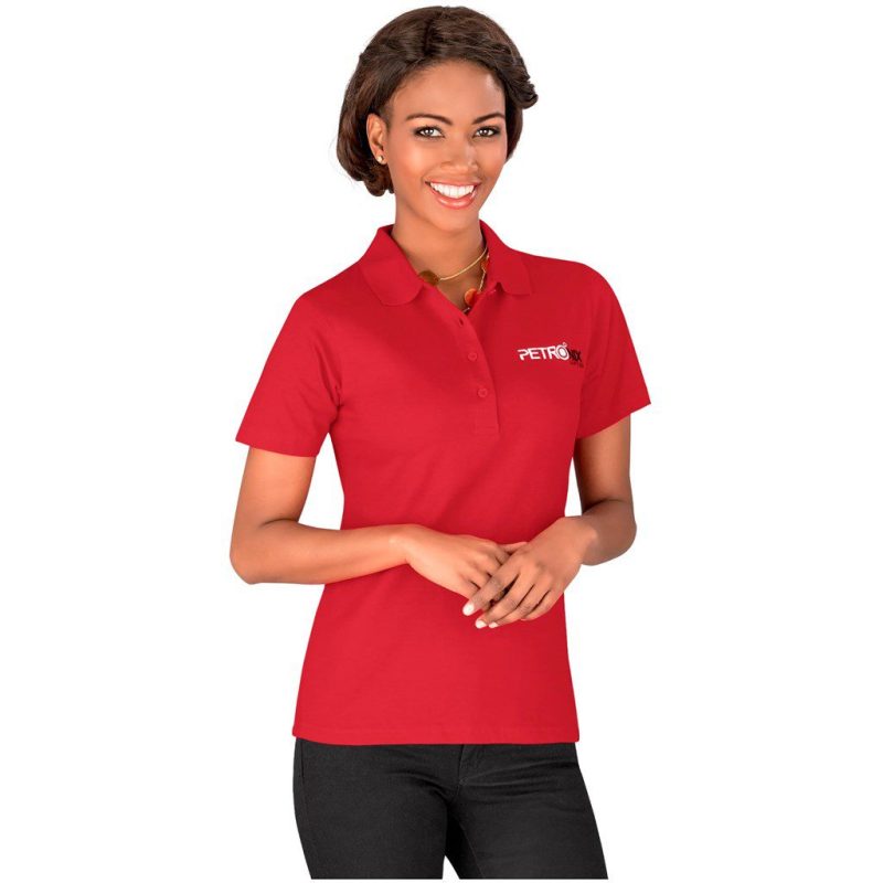 Ladies Cardinal Golf Shirt- Black