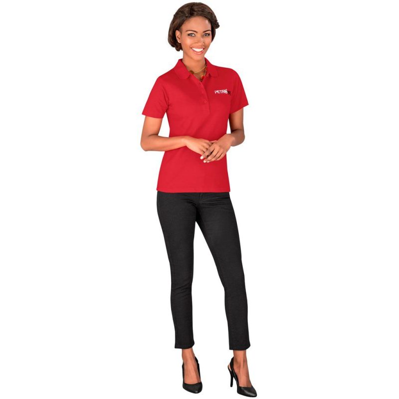 Ladies Cardinal Golf Shirt- Black
