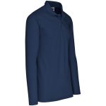 Mens Long Sleeve Elemental Golf Shirt- Aqua