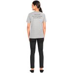 Ladies Michigan Melange V-Neck T-Shirt- Blue