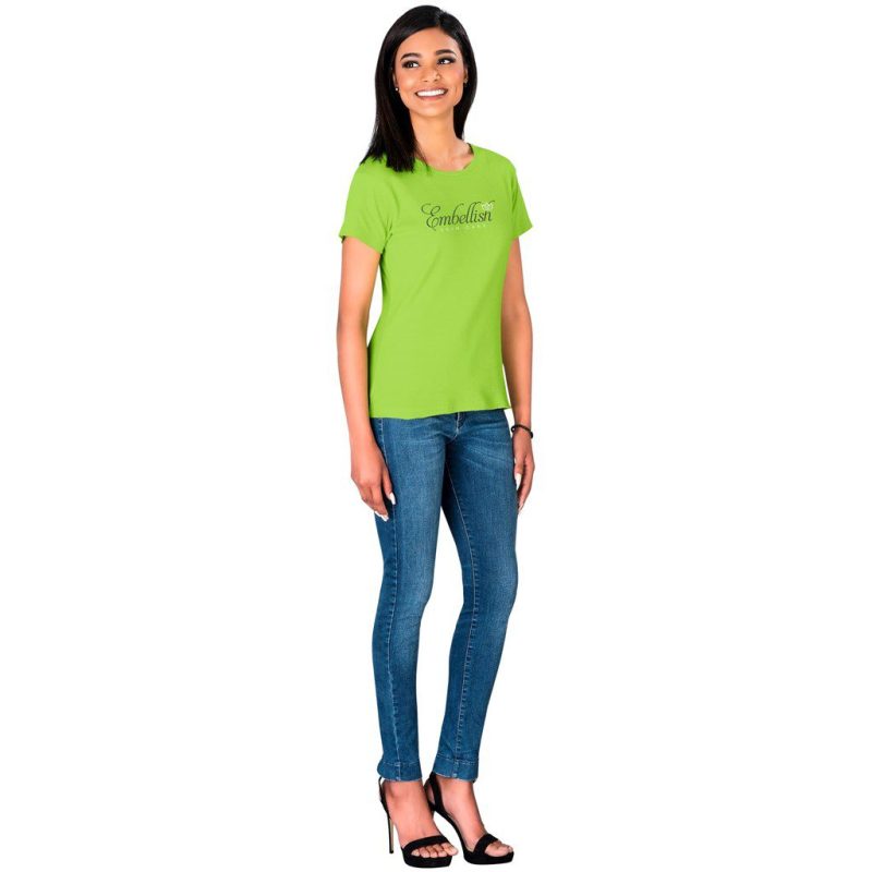 Ladies California T-Shirt - Lime- Lime