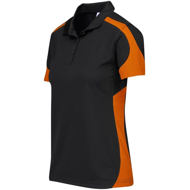 Ladies Talon Golf Shirt- Black