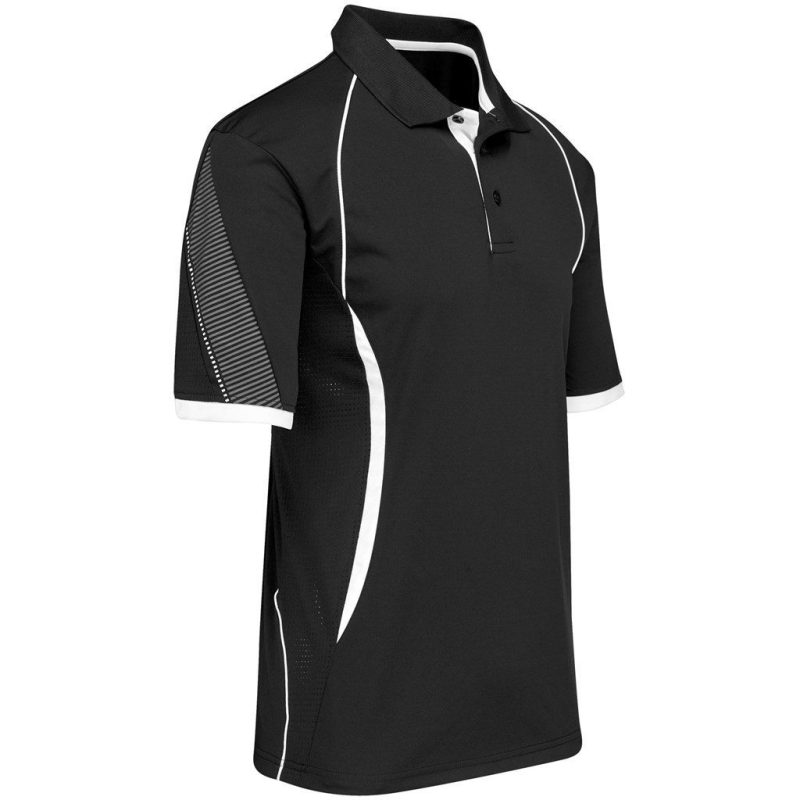 Mens Razor Golf Shirt- Black
