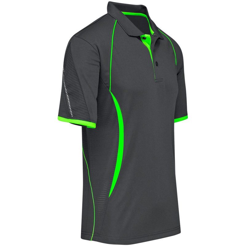 Mens Razor Golf Shirt- Black