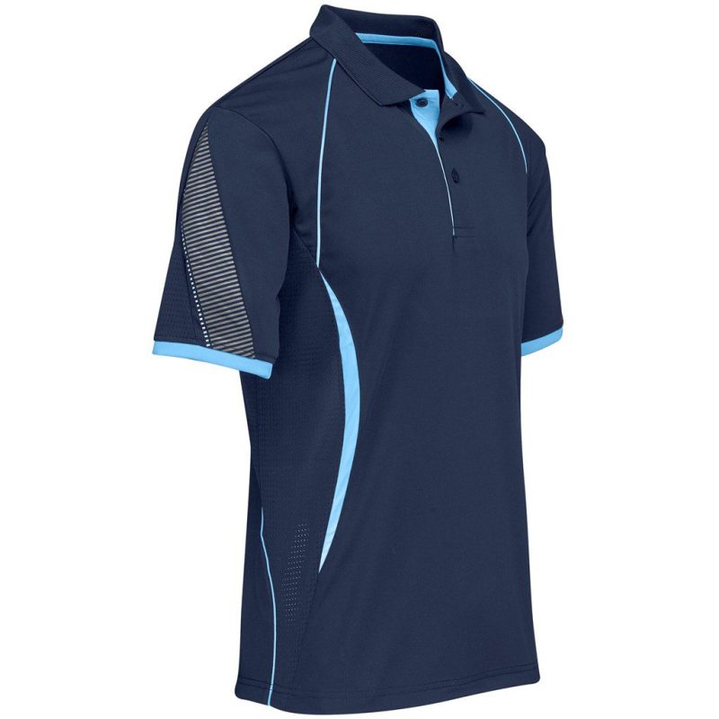 Mens Razor Golf Shirt- Black
