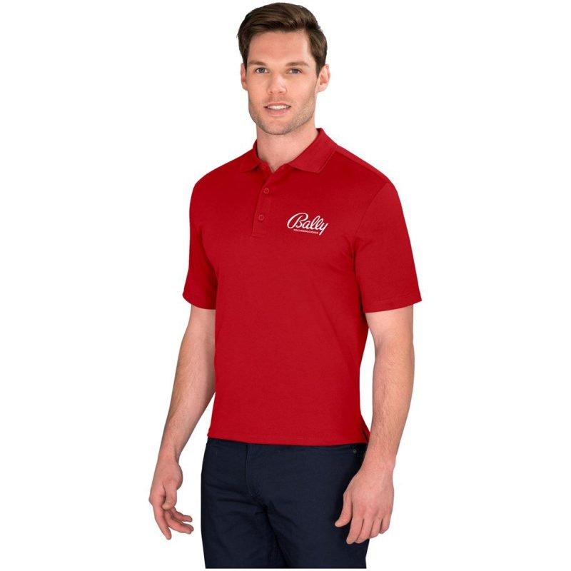 Mens Edge Golf Shirt- Black