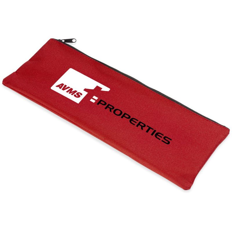 Varsity Maxi Pencil Case- Black