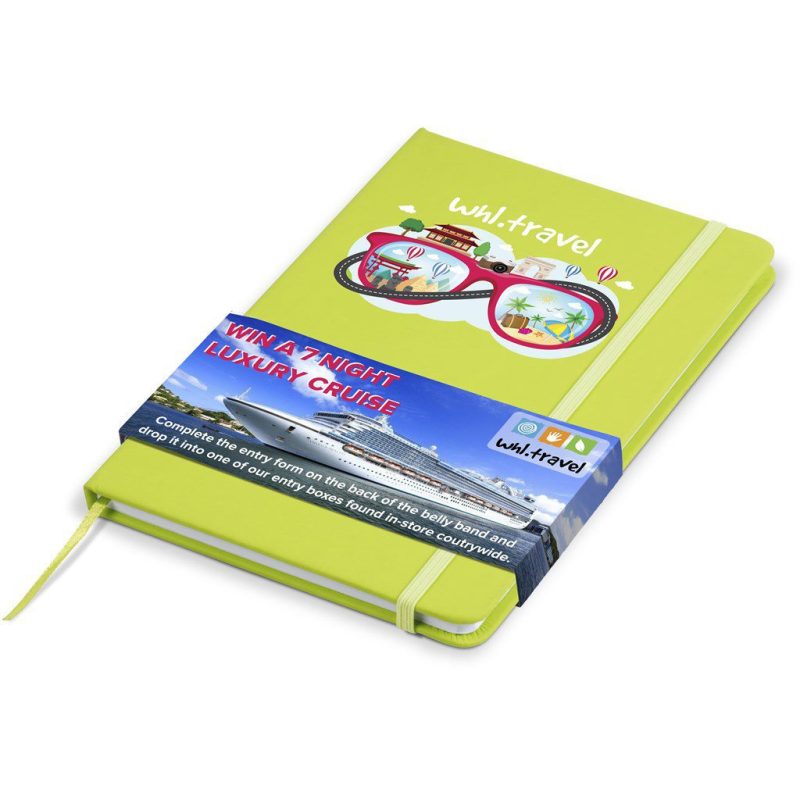 Omega A5 Hard Cover Notebook- Black