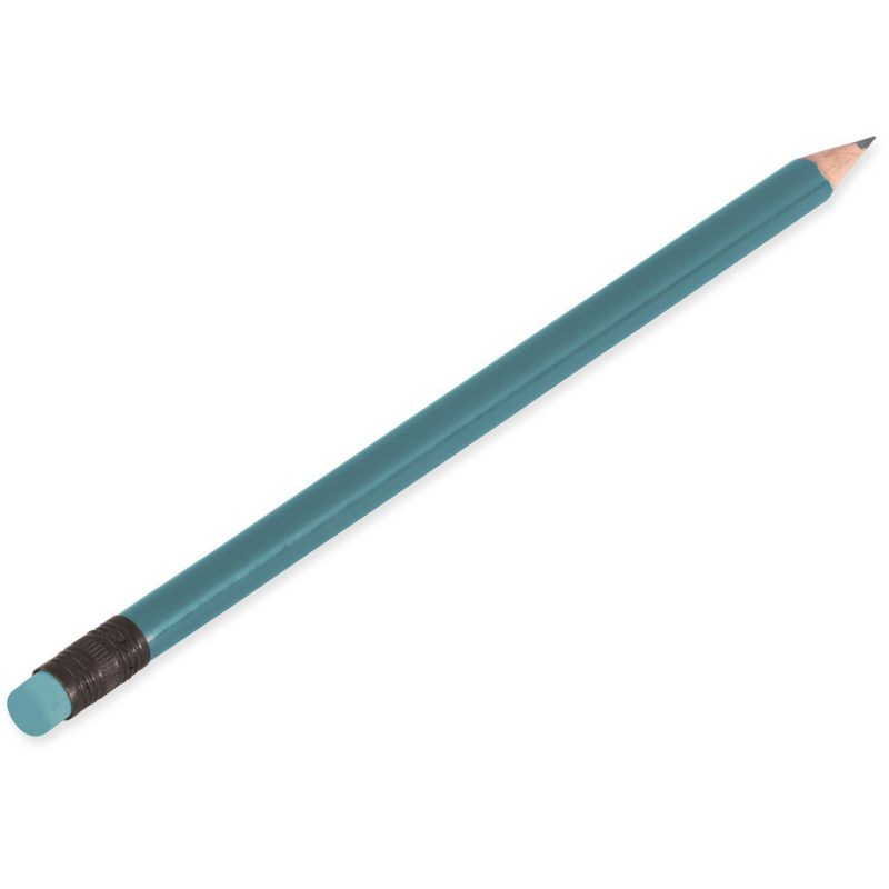 Brainiac Wooden Pencil - Turquoise- Turquoise