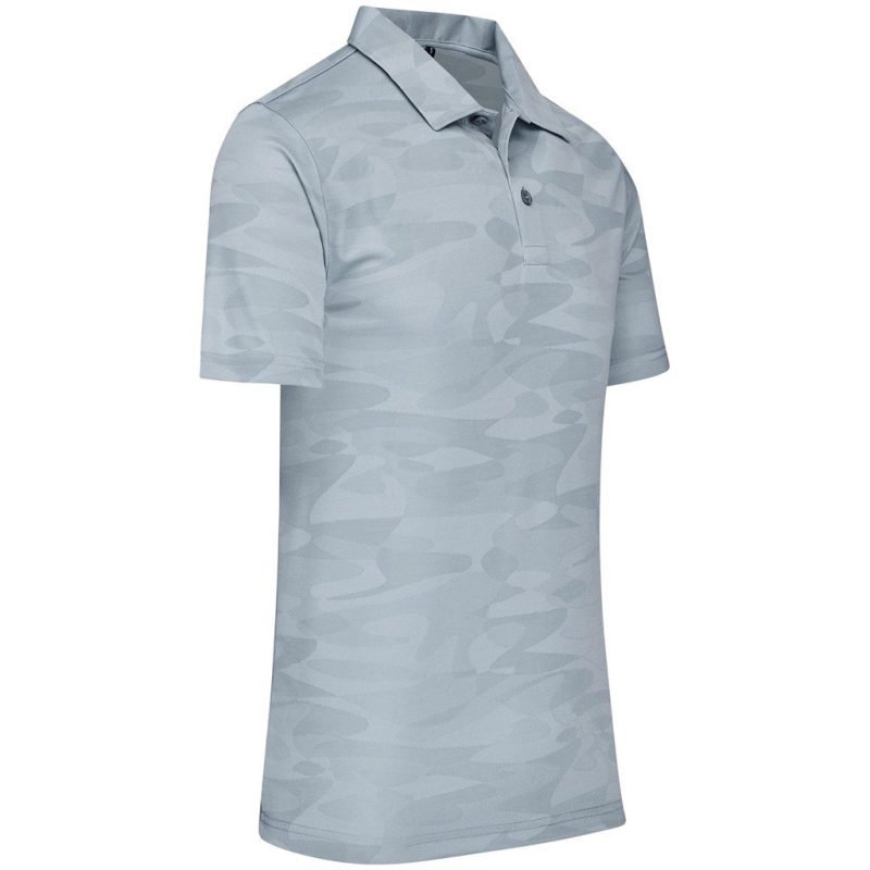 Mens Volition Golf Shirt- Grey